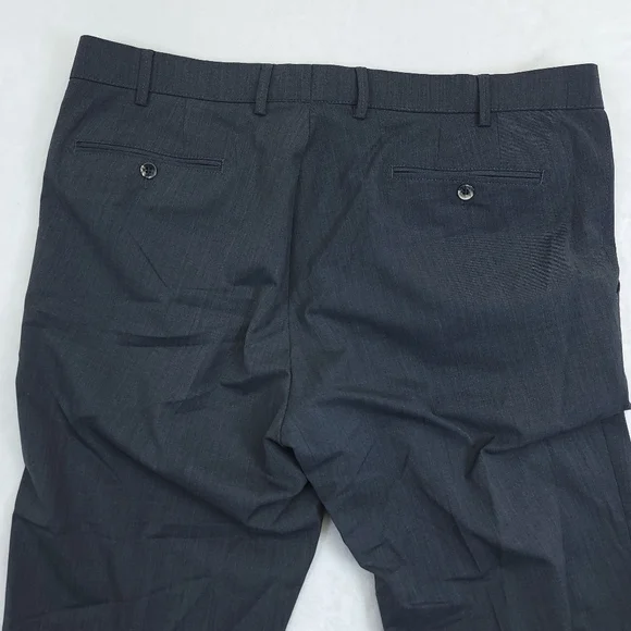 Meyer Dress Pants Mens Size 58 (US 42) Bonn in Dark Gray Polyester & Wool Blend